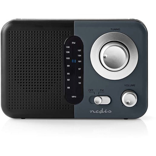 Nedis Radio UKW-Radio, Portable UKW RDFM1300GY Nedis Radio UKW-Radio, Portable UKW RDFM1300GY